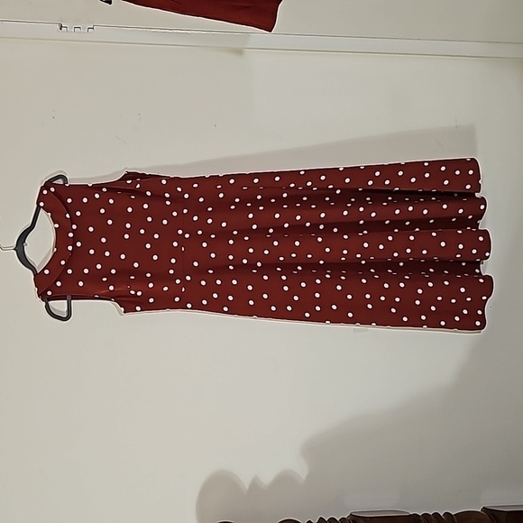 Boden Clarissa Polka-dot Swing Dress - Picture 2 of 10